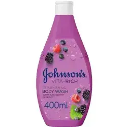 Johnson's Vita-Rich Soothing Body Wash with Raspberry 400ml
