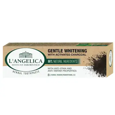 L’ANGELICA HERBAL TOOTHPASTE – GENTLE WHITENING WITH CHARCOAL
