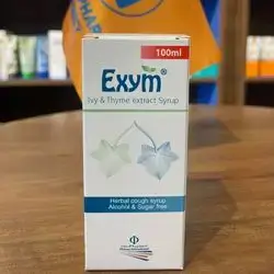 exym ivy & thyme extract syrup herbal alcohol & sugar free 100ml
