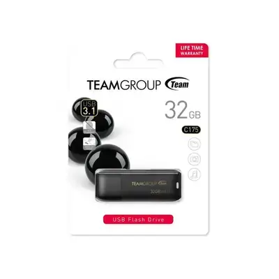 Team Group C175 USB 3.2 Gen 1 Flash Drive with 32GB capacity.