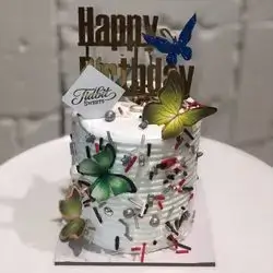 Mine cake Colorful Butterflies Theme