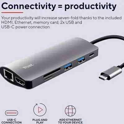 Trust 7 In 1 Adapter USB-c