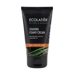 Shaving Foamy Cream Hamamelis Extract Avocado Oil for Smooth Skin 150ml _ ECOLATIER