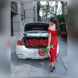 Car & Flowers Arrangement 12