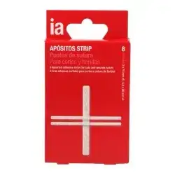 ia Apositos Plastico 8 Assorted Adhesive Strips For Cuts and Wounds Suture Plasters