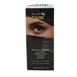 FRESH CARE REMOVES PROTEN CLEANING 120ML &LENS CASE