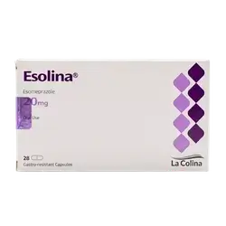 Esolina (Esomeprazole 20mg) 28 Gastro-Resistant Capsules _ La Colina