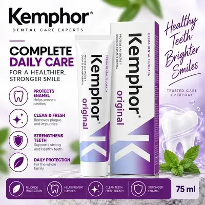 Kemphor Original Fluoride Toothpaste — 75 ml