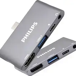 Philips SWR1602 Type-C to HDMI USB 3.0 AUX PD Converter Adapter