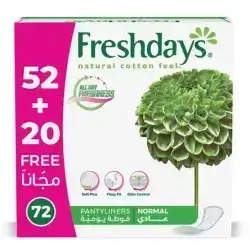 Freshdays Pantyliners Daily Comfort Normal - 72 Pcs