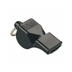 Fox 80 Classic Pealess Referee Whistle (Black)
