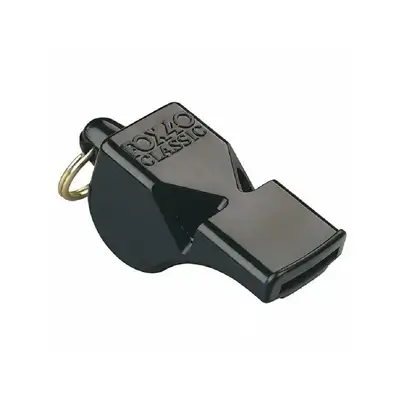 Fox 80 Classic Pealess Referee Whistle (Black)