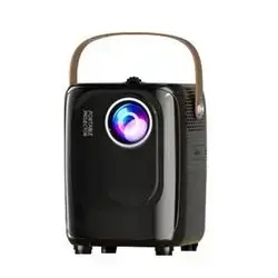 S10 1920*1080P Mini Projector 4K Bluetooth Compatible with Android Smart TV DLP Office Micro Data Portable with 5G WiFi Home Theater - Black