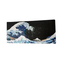 Mousepad 1Esport 40*90cm black wave kanagawa