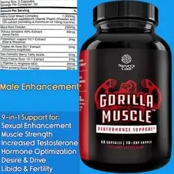 Testosterone Booster, Horny Goat Weed, Maca, Tribulus Terrestris, Argenine, Ginseng, Saw Palmetto, Tongkat Ali, Men's muscle, stamina & strength, 60 Capsules Testosterone