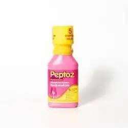 Peptoz Suspension Bismuth Subsalicylate - 240 ml - 5 Symptom Relief