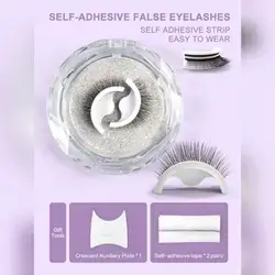 Homaylash 1pair Full false lashes Natural Long False Eyelashes With 3pcs Tool Set