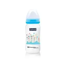 Wide Neck Feeding Bottle 300ml (+6) - Blue