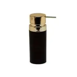 Lenoxliquid Soap Dish Black/Gold Pls