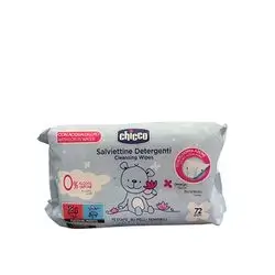 Chicco cleansing wipes 72pcs alcohol free for sensitive skin