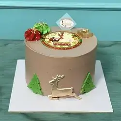 Chocolate cake clock decoration