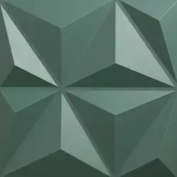3D Wall Panels Dark Green D099