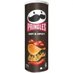 Pringles Hot & Spicy Potato Crisps 165 g