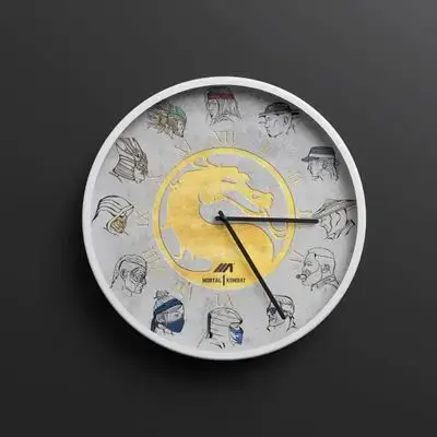 Gaming Wall Clock Mortal Kombat