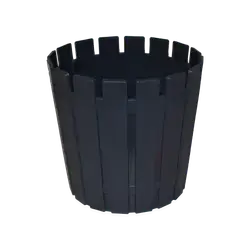 Akasya Flower Pot 27 Anthracite