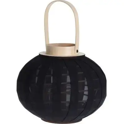 Tul 25X21Cm Lantern Black Candle Holder