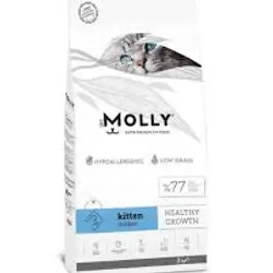 Dry Cat Food Called Molly Kitten & Mother With Chicken Flavor