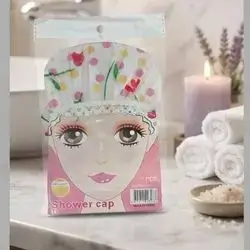 Waterproof Polka Dot Shower Cap