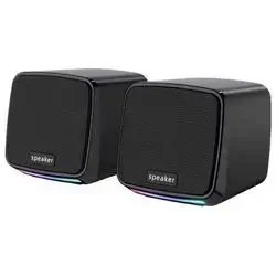 Havit SK764 - Desktop Series Speakers - Wired Connectivity via 3.5mm audio jack or USB - Black
