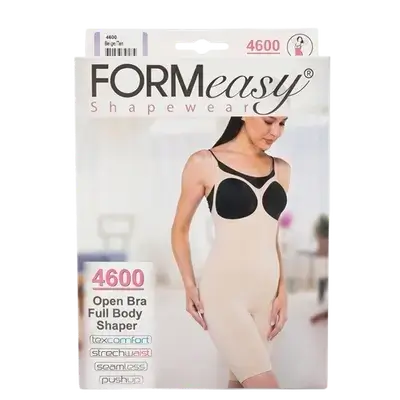 Shapewear Open Bra Full Body Shaper XXL Beige 4600 _ Formeasy