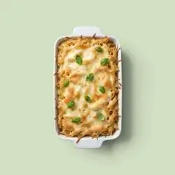 Chicken Pasta with Mozzarella Cheese and Mushrooms