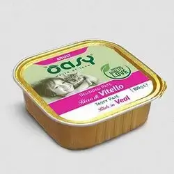 Oasy adult tasty pate rich in veal 100g