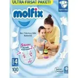 Molfix Baby Diaper Maxi No4 X100