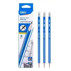 Deli- 2B Graphite Pencil-12 pcs 