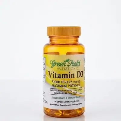 Green Field Nutritions Vitamin D3 5,000 IU (125 mcg)