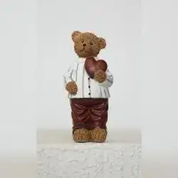 Standing Teddy Bear with Flower