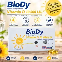 BioDy Vitamin D 10,000 I.U. – 30 Softgels