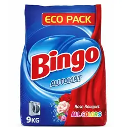Bingo Rose Scented Laundry Detergent All Color Automat 9 kg