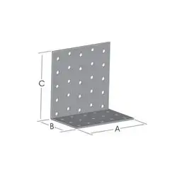Angle Asymetric 90° 100X40X80