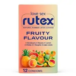 Rutex Fruity Flavour 12 Condoms