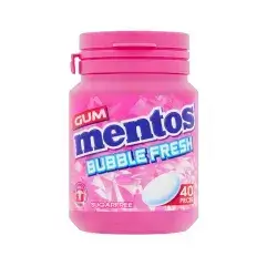 Mentos Bubble Fresh Sugar Free Gum 40 Pcs