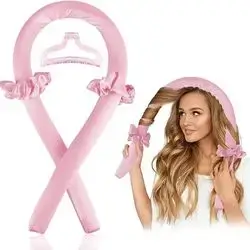 Spoken Heatless Curls Headband Hair Rollers for Long Hair Curlers You Can Sleep in - hair curler heatless hair curlers for long hair perm rods flexi rods heatless curlers curling ribbon
