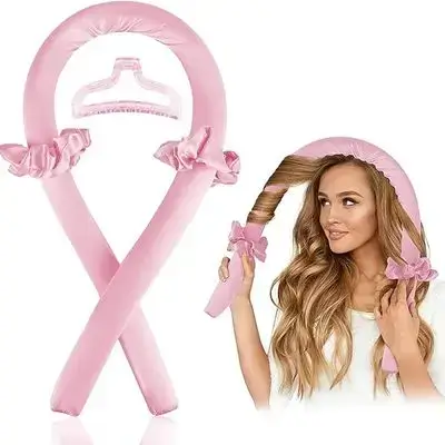 Spoken Heatless Curls Headband Hair Rollers for Long Hair Curlers You Can Sleep in - hair curler heatless hair curlers for long hair perm rods flexi rods heatless curlers curling ribbon