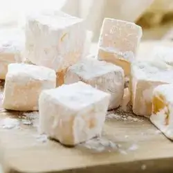Yellow Lokum With Flour