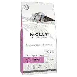 Molly INDOOR Light & Sterilised Chicken 2Kg