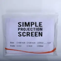 Projector White Screen 100 inch